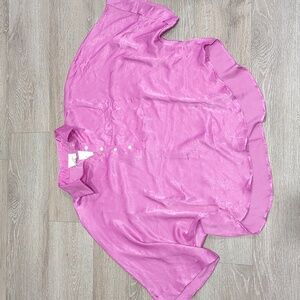 Andree Women's Button Down in Vibrant Pink